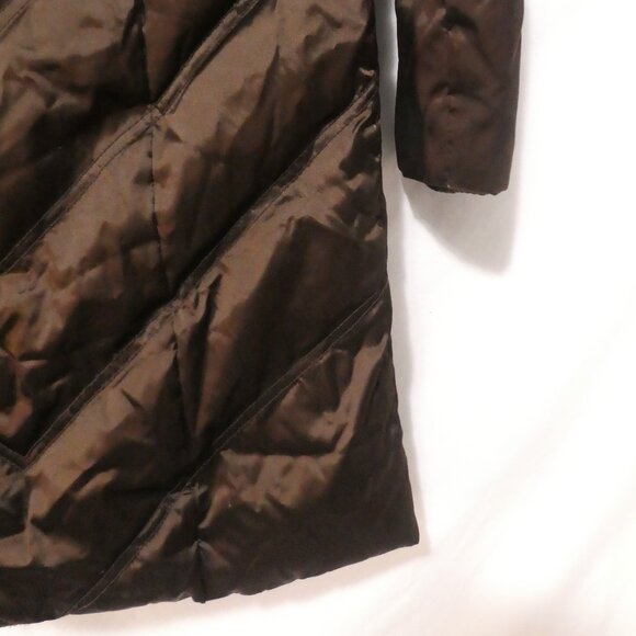 GAP | large (10) | Brown Quilted Hooded Puffer Coat | Removeable Hoodie | GUC - Picture 14 of 15